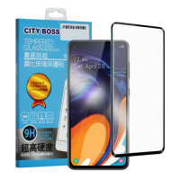 CITY BOSS for Samsung Galaxy A60 霧面防眩鋼化玻璃保護貼-黑