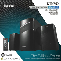 KINYO 耐嘉 KY-1757 / KY-1759 藍牙多媒體音箱 藍芽 Bluetooth 木質 三件式 音響 多功能 重低音 喇叭 音樂播放