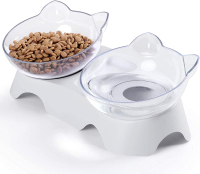 MILIFUN Cat Food Bowls Elevated Tilted Anti Vomiting Orthopedic  Bowls for Puppy and Bunny Indoor Ca