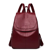 Genuine Leather Backpack for Women, 2025 New Korean Fashion Versatile Soft Leather Large Capacity Tr