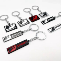 3D Metal FSPORT Logo Keychain Keyring Car Key Chain Ring Holder For Lexus IS ISF GS RX ES IS250 ES350 LX570 GS CT200 CT200H