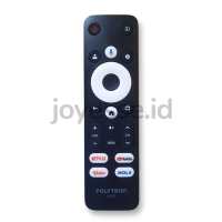 Remote Remot TV LCD LED Polytron 81J367 Smart TV Android Youtube Netflix Mola Voice Note Bluetooth O