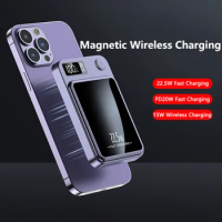 PD 22.5W Fast Charging Power Bank 20000mAh 15W Magsafe Wireless Charger for iPhone 15 14 13 12 X Samsung Huawei Xiaomi Powerbank