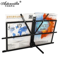 Foldable Black Music Stand Holder Bracket for Musical Instrument Portable Desktop Music Sheet Stand Books Holder Accessories
