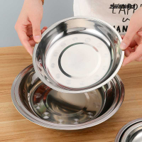 不銹鋼盤子圓盤菜盤家用圓形鐵盤淺盤小碟子餐盤托盤平盤配菜商用