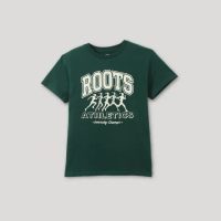 【Roots】Roots女裝-運動派對系列 城市跑者短袖T恤(綠色)