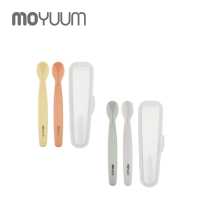MOYUUM 韓國 白金矽膠兒童湯匙/學習餐具/兒童餐具 (2入/組)-多色可選