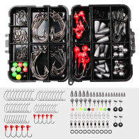 Set Perlengkapan Memancing Kail Pancing Fishing Hook Tackle Box 148PCS