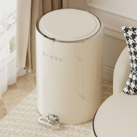 輕奢垃圾桶腳踏式大容量衛生間廚房客廳高顏值帶蓋不銹鋼垃圾桶