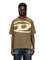 เสื้อยืดผู้ชาย T-BOXT-BLEACH สีน้ำตาล
