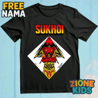 ZIONEKIDS Kaos Anak Layangan Sukhoi Garaga Reborn Fashion Baju Kaos Unisex Motif Layang Layang Bahan