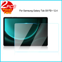 2Pcs HD Transparent Tempered Glass For Samsung Galaxy Tab S9 FE Plus 12.4" Screen Protector Film For Tab S9 FE+ Tablet Glass