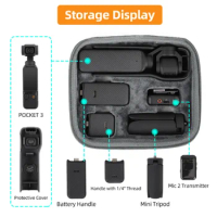 For DJI Osmo Pocket 3 Organizer All-in-One/Standard Pack For DJI Osmo Pocket 3 Pocket Camera Accessory Bag