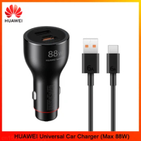 HUAWEI Universal Car Charger Max 88W SuperCharge Support PD QC SCP Fast Charging For Mobile Phones Tablet Laptop Earphone Watch