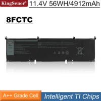 KingSener 11.4V 56WH 8FCTC Battery For DELL G15 5510 5511 5520 5515 5521 Series For DELL XPS 15 9500 G7 15 7500 Series 56Wh
