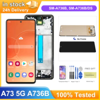 tft A73 5G Display Screen Replacement for Samsung Galaxy A73 5G A736 A736B A736B/DS Lcd Display Digital Touch Screen with Frame