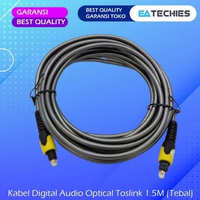 Kabel Digital Audio Optikal Optik Toslink 1.5M Tebal / Fiber Optical TV Home Teather - 1.5 Meter