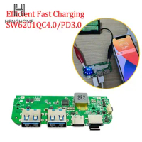 SW6201 USB Type-C QC 4.0 PD Quick Charging Board 5V-12V Fast Charger Module DIY Power Bank