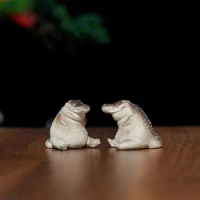 Cute Creative Crocodile Shape Small Mold Vivid Animal Mould Practical Tea Pet Ornament Funny Table Decorations