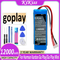 12000mAh KiKiss Replacement Battery for Harman/Kardon Go Play, GoPlay Go Play Mini GoPlay Mini Batteries + Free Tools