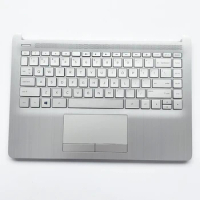 New Palmrest Upper Case Keyboard Bezel Cover touchpad For HP 14-DK 14S-DP 14S-DF 14S-CR 14S-CF backlit non-backlit L48648-001