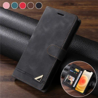 New Style Matte Leather Case For Redmi Note 12S Wallet Flip Cover For Xiaomi Redmi 12C Note 12 Pro Plus 5G Note12 4G Phone Prote
