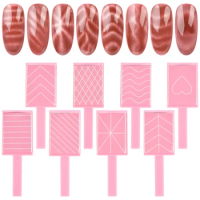 1PC Nail Magnetic Stick Strong Wide Magnetic 3D Line Strip Effect Magnet Stick Board Nail Gel Polish Varnish Magic Nail Art Tool