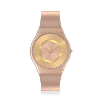 Swatch SKIN超薄系列手錶 TAWNY RADIACE (34mm) 男錶 女錶 手錶 瑞士錶 錶