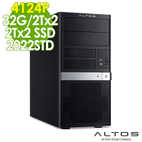 Acer 宏碁 Altos T15F6 商用伺服器 (AMD EPYC4124P/32G/2TBX2+2TBX2 HDD/1000W/2022STD)