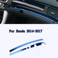 Car Dashboard Trims for Honda Accord 2014 2015 2016 2017 9th Accord Stainless Steel Interior Accessories