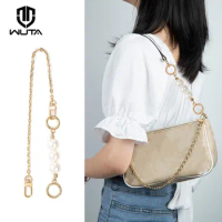 WUTA Bag Chain for LV Coach Bags Strap Extension Pearl Chain Bag Accessories Underarm Diagonal Handbag Belt Bag Strap Extension
