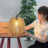 Đèn gỗ trang trí hình sóng DT10