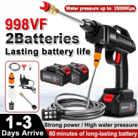 Water Jet 988VF Cordless Car Washer High Pressure Lithium Battery Household&Outdoor Automotive Snow