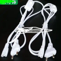 T5 T8 Connectors 1.8m EU Plug 2/3 pin Wires Connecting Cable Connector with switch for T8 Integrated Led Tubes Lamps Lighting