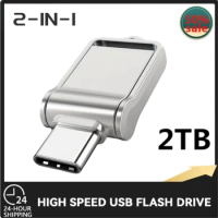 USB Flash Drive Ultra Dual Drive 2TB Type-C USB 3.0 Pendrive 1TB 512GB 256GB 128GB Metal OTG Phone Flash Disk For Tablet / PC