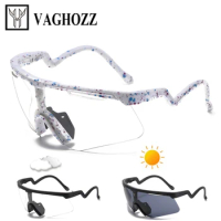 VAGHOZZ Brand Designer New Photochromic Sunglasses Men Male Outdoor Sport Sun Glasses Women Goggles UV400 Fashion Eyewear