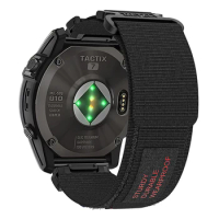 22 26mm Easy-fit Nylon Braided Watch Band For Garmin Fenix 7X 7 Pro Solar/6X 6 Sapphire/5 5X Plus/3 3HR/Tactix Smartwatche Strap