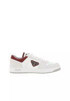 Prada Prada Leather Logo Sneakers - PRADA - White