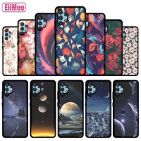 EiiMoo Silicone Phone Case For Samsung Galaxy A32 4G Fashion 3D Cute Cartoon Pattern For Samsung Galaxy A32 5G Thin Black Cover
