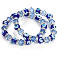 Evil Eye Bead Bracelet Meaning Beaded Blue Beads Crystal Glass Bracelets