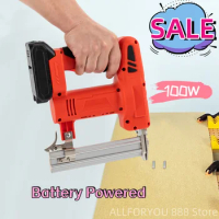 100W Cordless Nail Gun with All-copper Motor for Woodworking, Upholstery Installation, Flooring, and Other DIY Projects