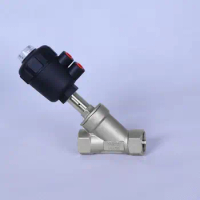 Pneumatic distributor 2/2 way piston actuated valve-angle seat valve ,steam angle seat valve pneumatic valves