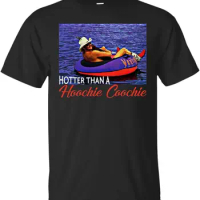 UAMOU Men Hotter-Than A Hoochie Coochie Fashion T-Shirts Crewneck Short Sleeve Top Tee