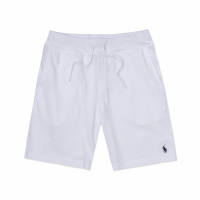 Polo Ralph Lauren RL 熱銷刺繡小馬棉短褲-白色(透氣網布)