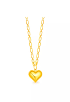 MJ Jewellery 375/9K金 回形針頸鏈吊杏仁 R181