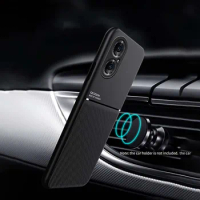 Leather Texture Magnet Case For Huawei P50 P50 Pro P60 P60 Pro P40 P40 Pro P30 P30 Lite P20 P20 Lite Car Magnetic Cover