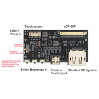 DP to eDP 4K 120HZ adapter plate DIY monitor 4K driver board 2k 1080 40Pin 0.5mm spacing for portable monitor