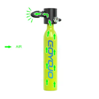 Mini Scuba Tank Diving Equipment Underwater Diving Cylinder Inflator 0.5L Outdoor Oxygen Tank 5-10 Minutes Spearfishing
