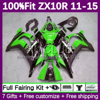 Green Black Injection Fairing For KAWASAKI NINJA ZX-10R ZX 10 R 10R 113No.0 ZX10R 11 12 13 14 15 2011 2012 2013 2014 2015 Body
