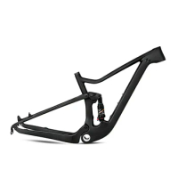 TWITTER bike frame Factory wholesale mtb carbon frame 29er full suspension carbon fiber mountain bike frame with DNM rear shox